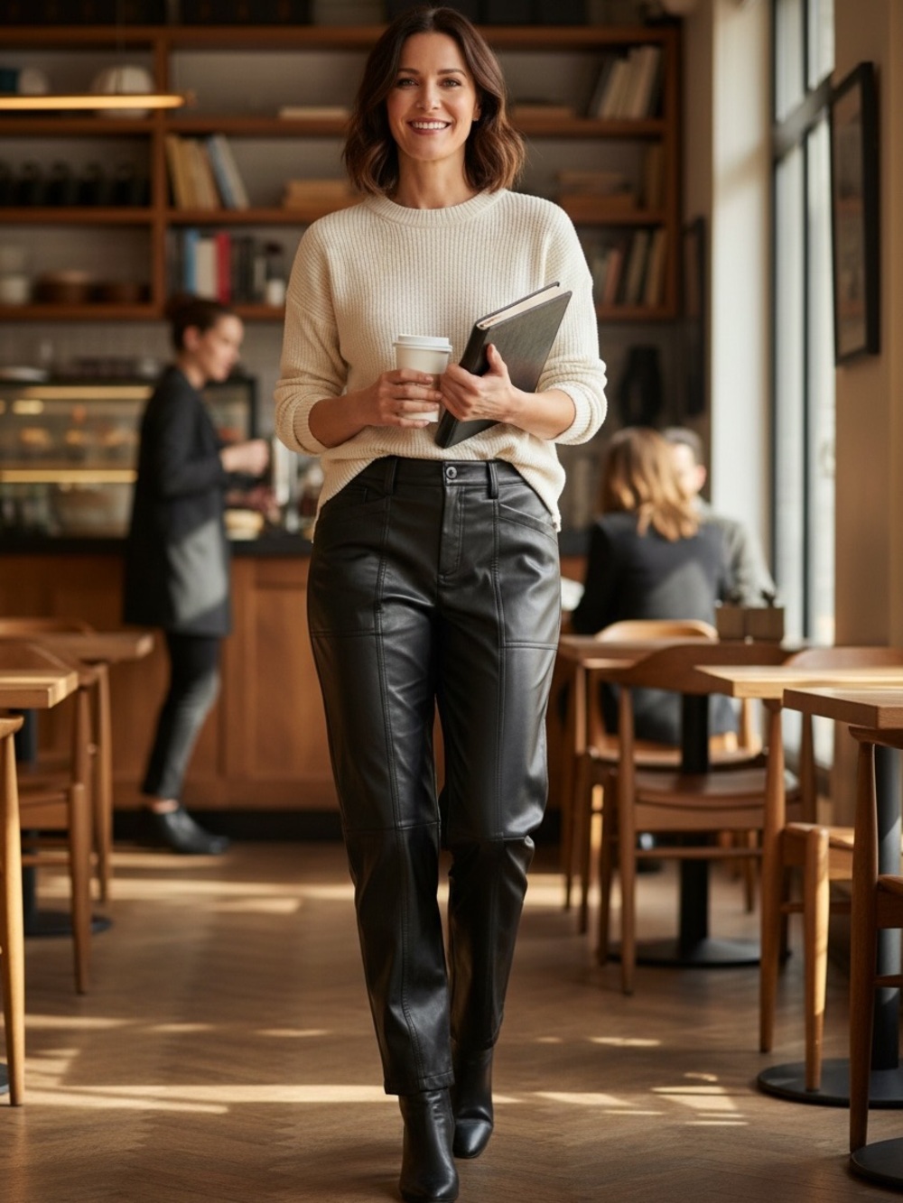 Sanctuary Black Faux Leather Pants Size 30 NWT